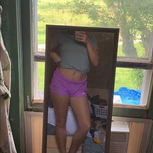 Never worn black/white striped crop top